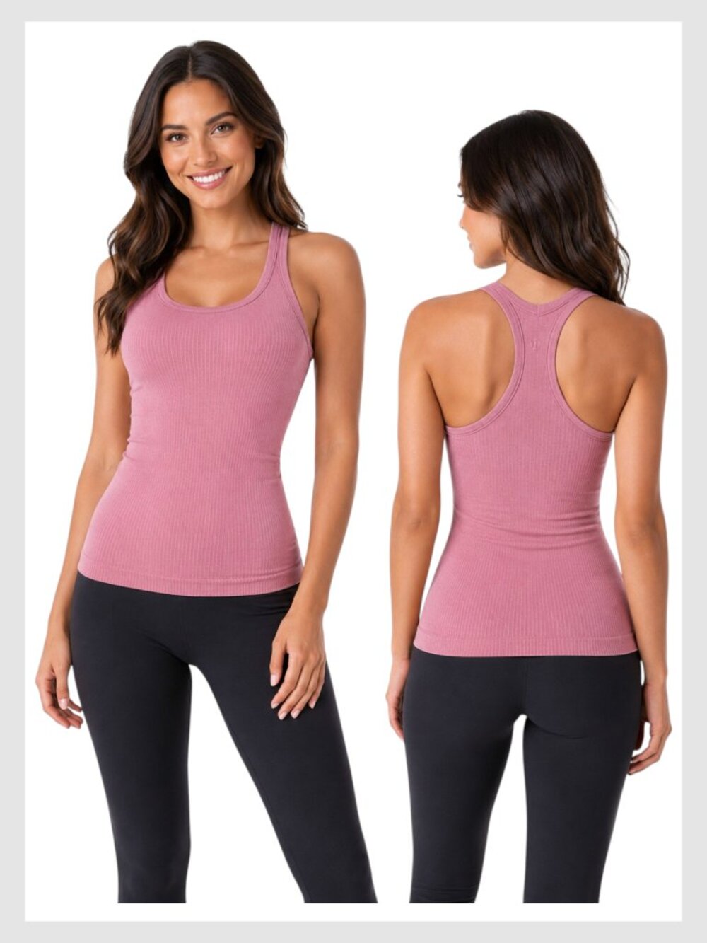 Lululemon Ebb to Street Ribbed Racerback Tank Rose Blush Built In Bra 8